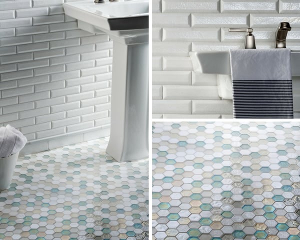 in stock bathroom tile hexagon floor tile