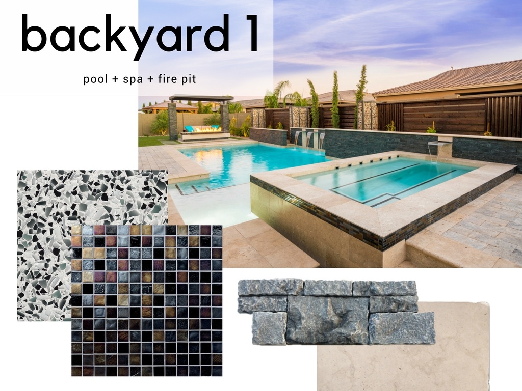 Modern Backyard Pool Spa Design